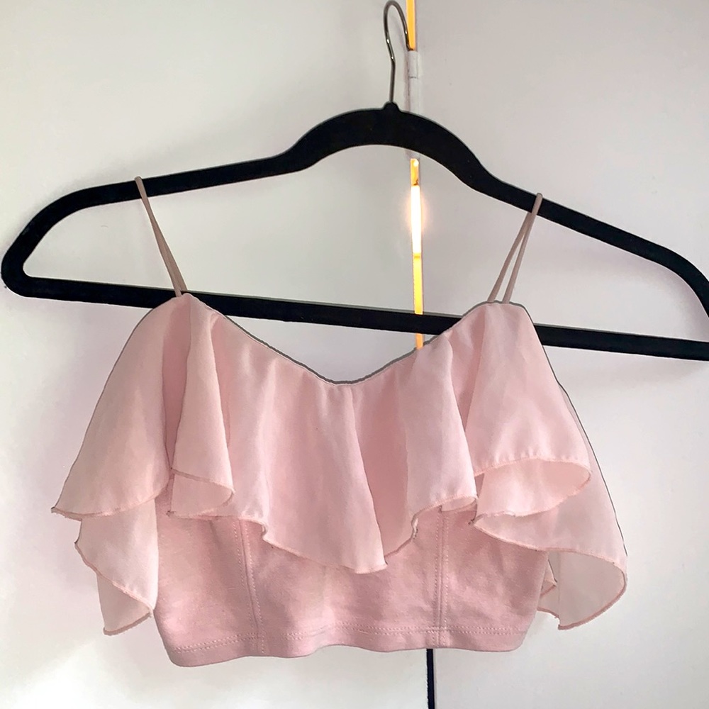 Pale Pink Crop Top
